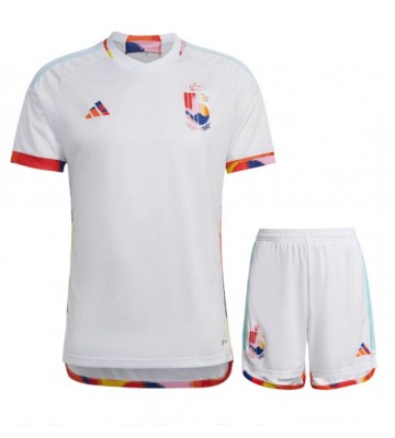 Maillot de foot Belgique Extérieur enfant Monde 2022 Manches Courte (+ pantalon court)
